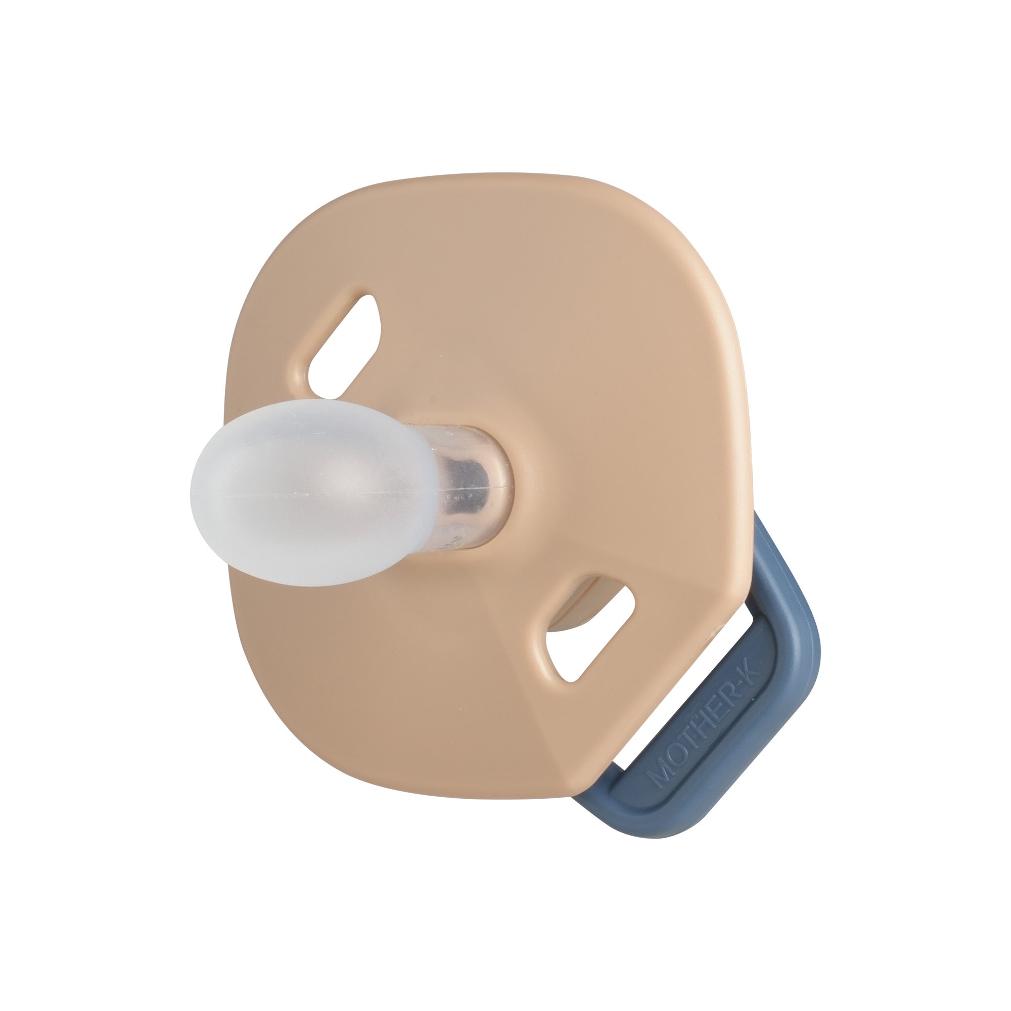 MOTHER-K Silicone Pacifier with Case (Beige)