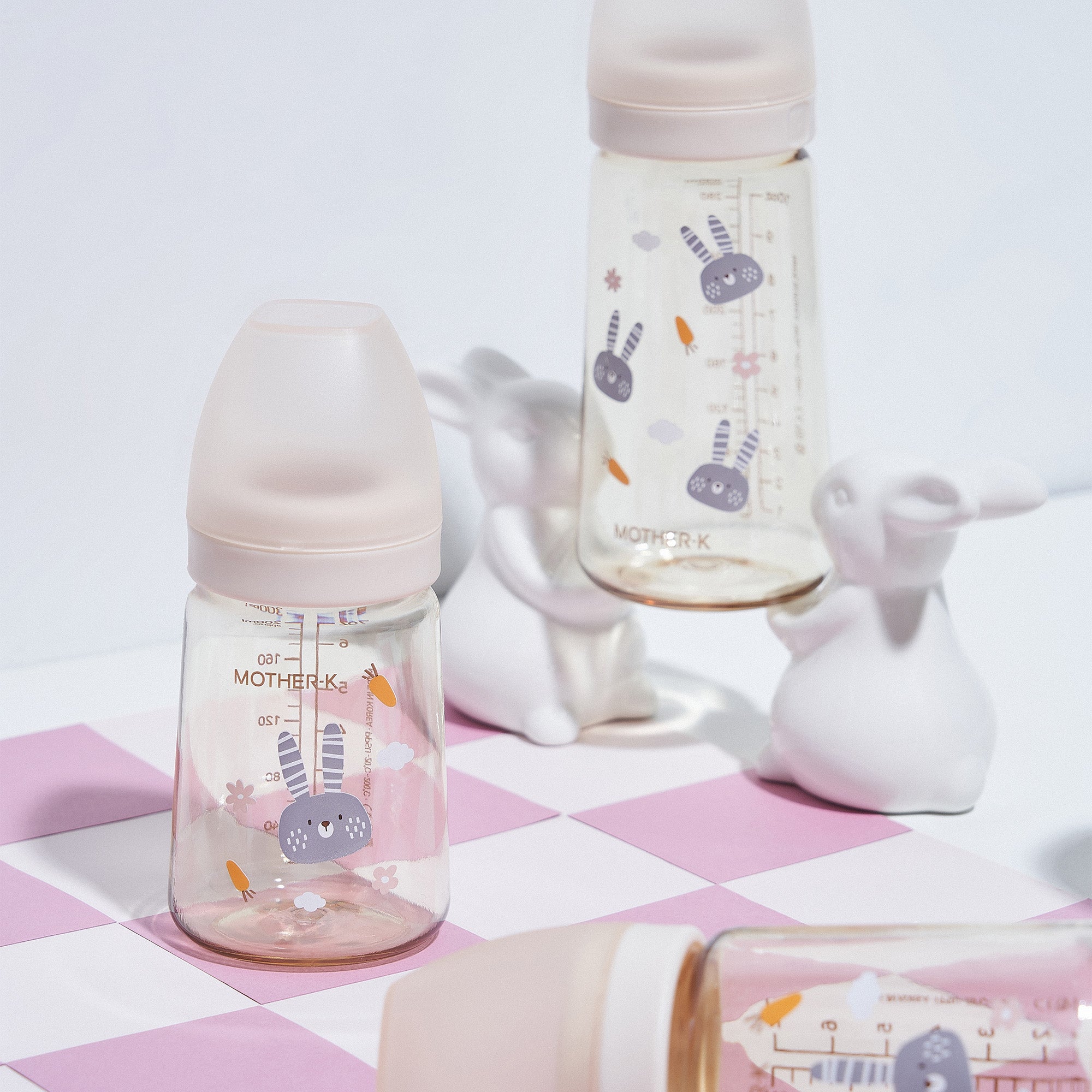 MOTHER-K PPSU Feeding Bottle_Rabbit 280ml (With nipple step 3_M)