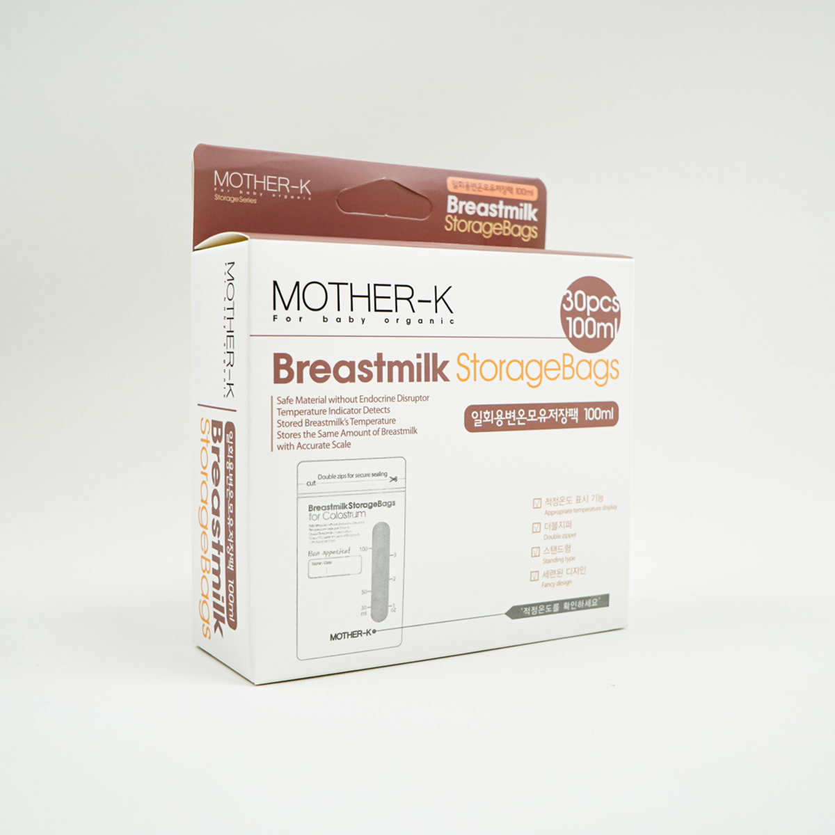Mother-K Disposable Breastmilk Storagebags  (100ml 30pcs)