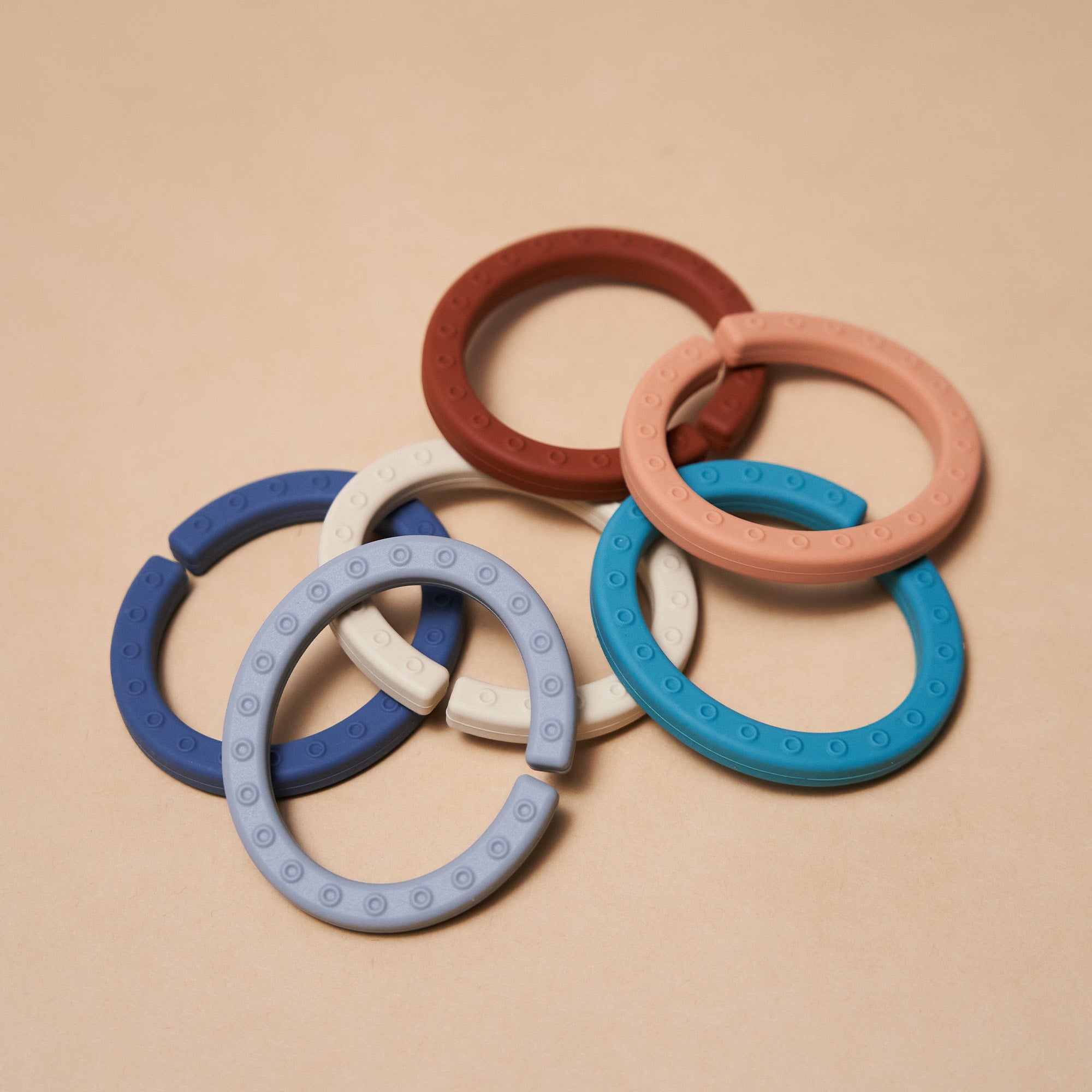 MOTHER-K Silicone Teether Rings 6P_Modern