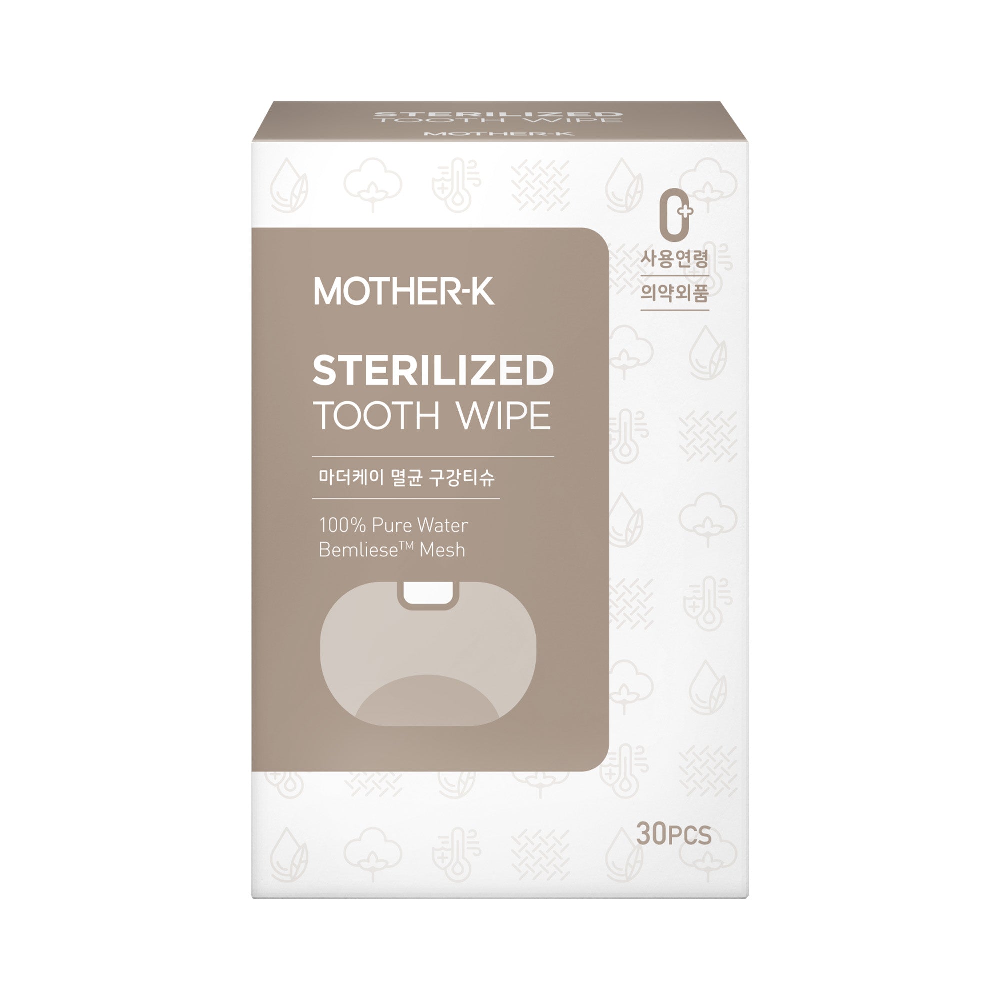 MOTHER-K Sterilized Tooth Wipe_30 pcs