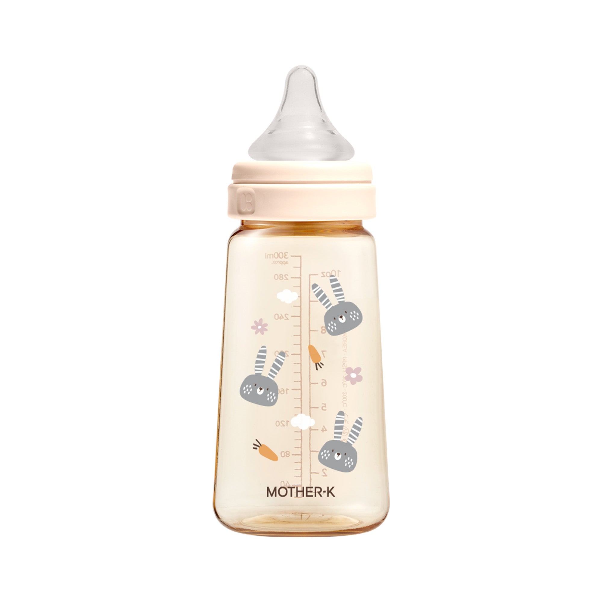 MOTHER-K PPSU Feeding Bottle_Bunny Blossom 180ml (With nipple step 2_S)