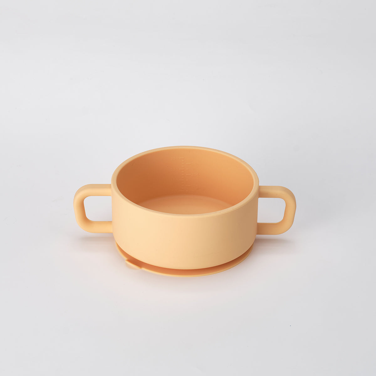 MOTHER-K HUG Dual-Handle Suction Bowl with Lid (Cream)