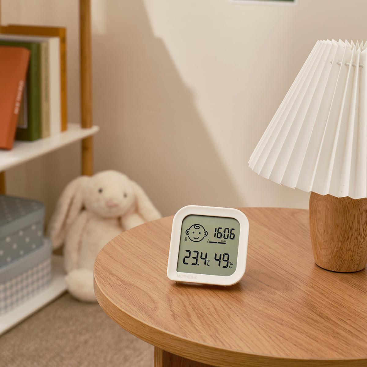 MOTHER-K Digital Thermo Hygrometer (Ivory)