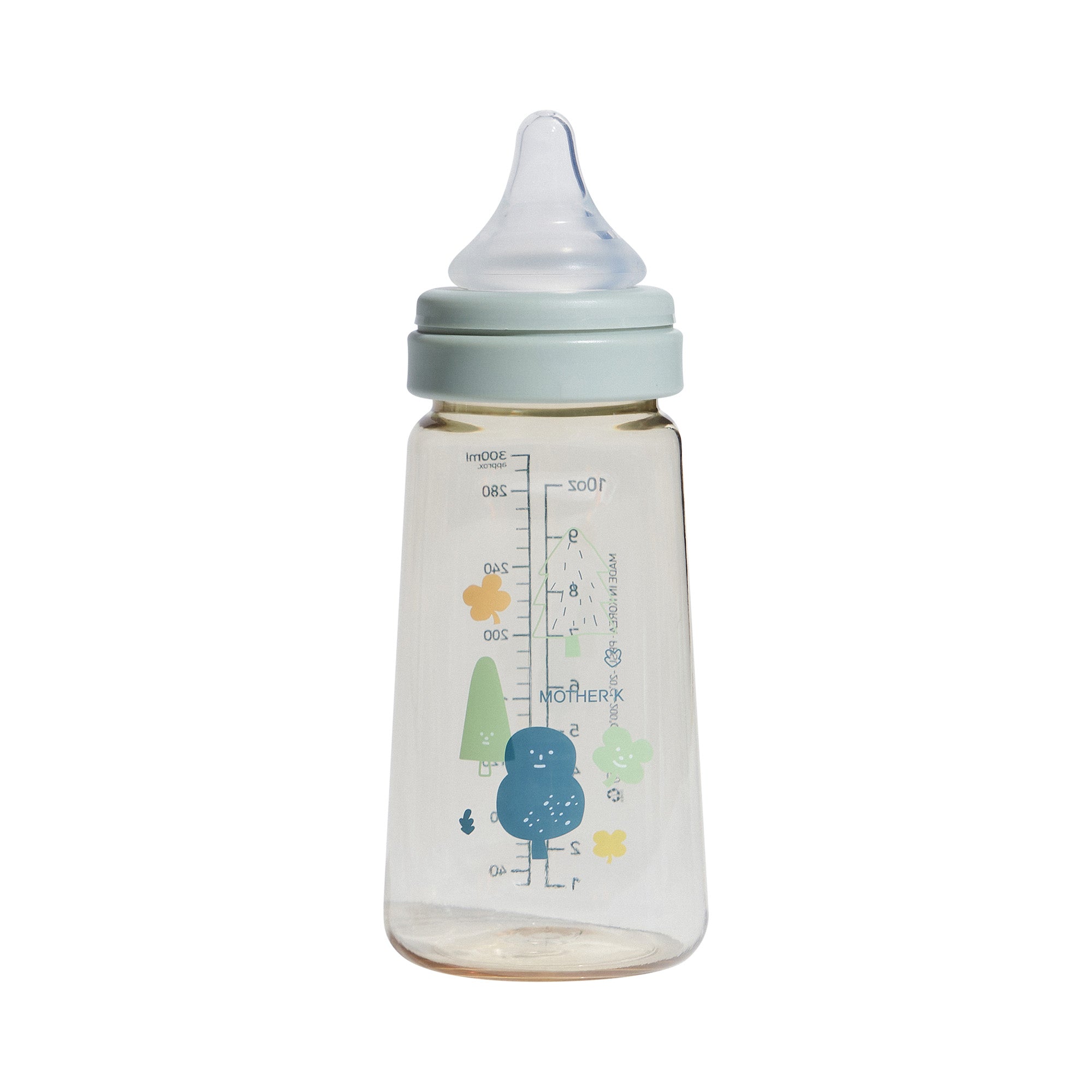 MOTHER-K PPSU Feeding Bottle_Forest 180ml (With nipple step 2_S)