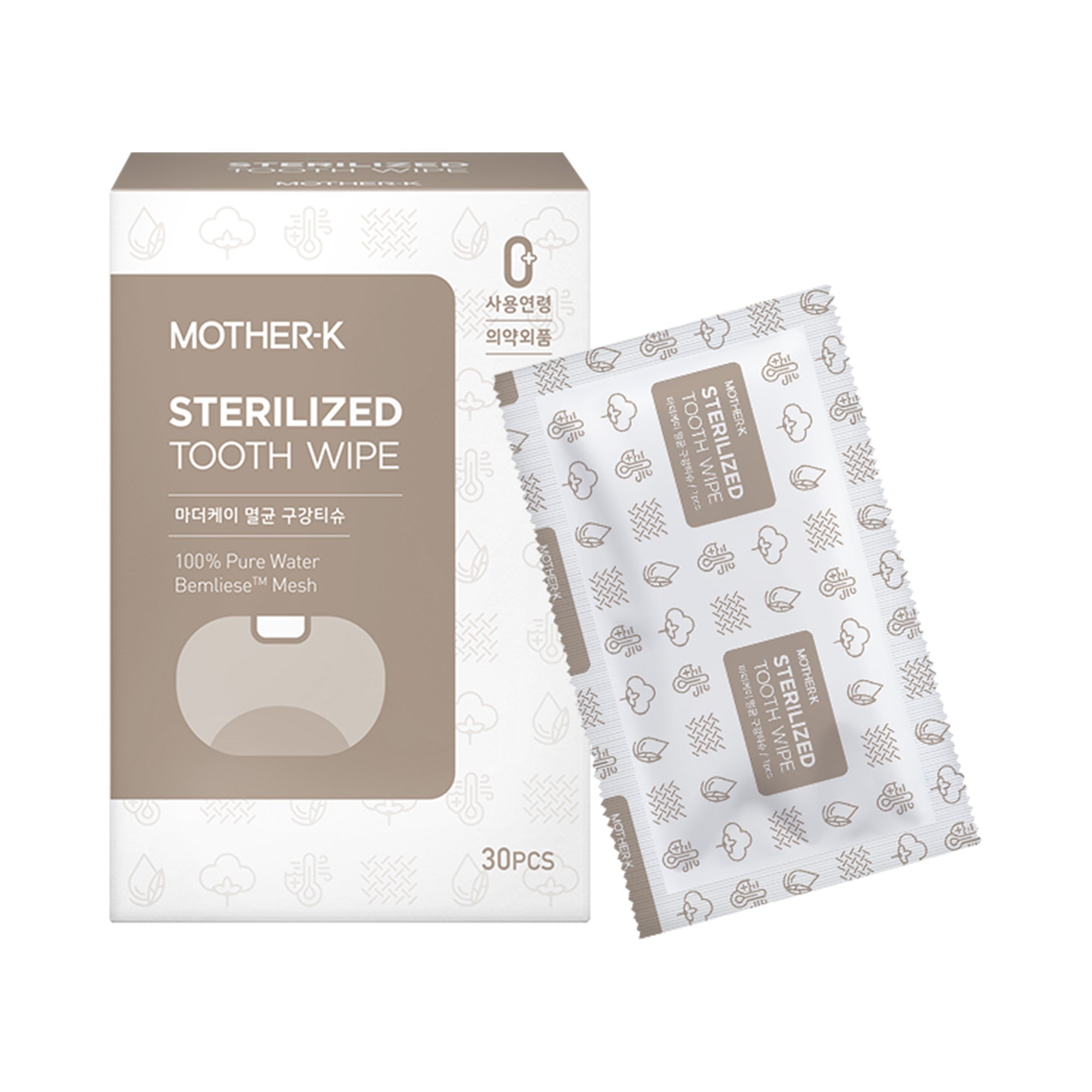 MOTHER-K Sterilized Tooth Wipe_30 pcs