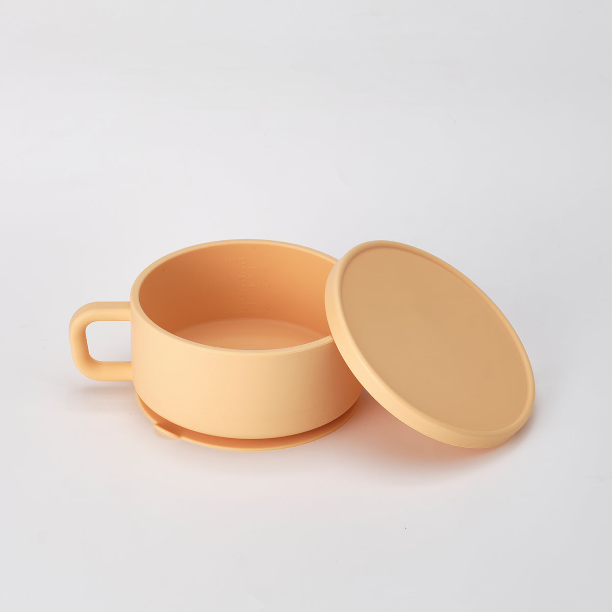 MOTHER-K HUG Dual-Handle Suction Bowl with Lid (Lemon)