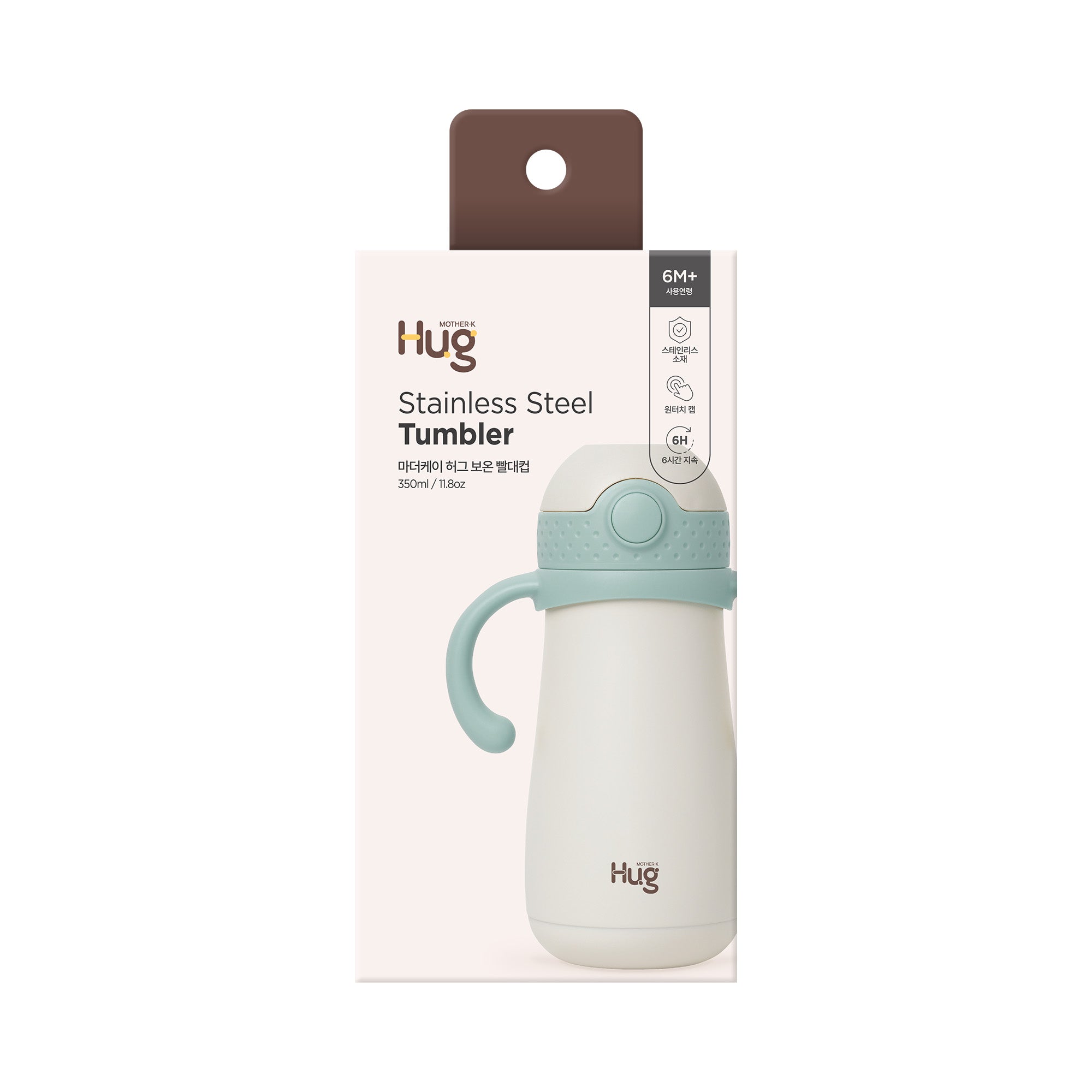 MOTHER-K Hug Stainless Tumbler 350ml (Mint)