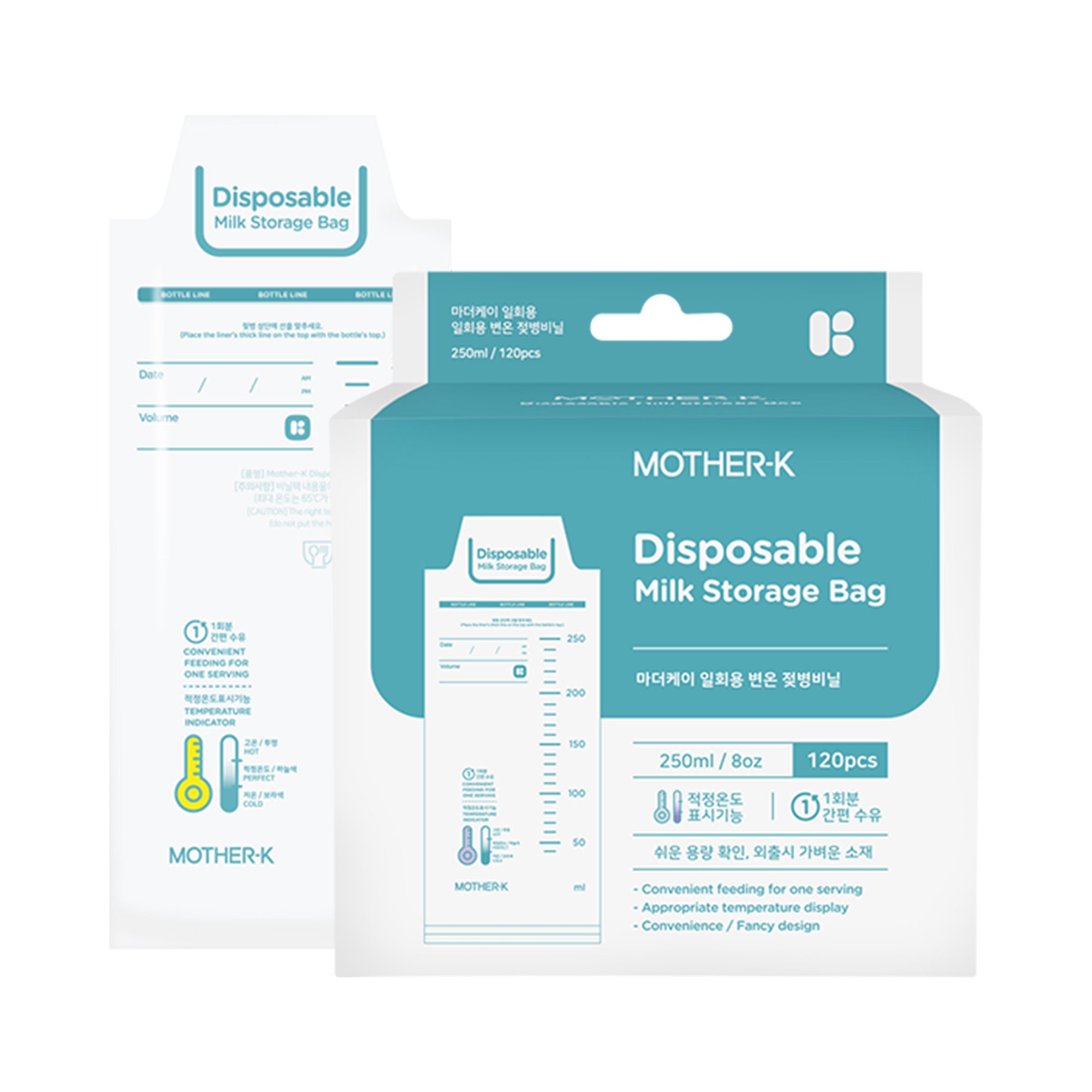 MOTHER-K Disposable Feeding Bottle Liner (120pcs)