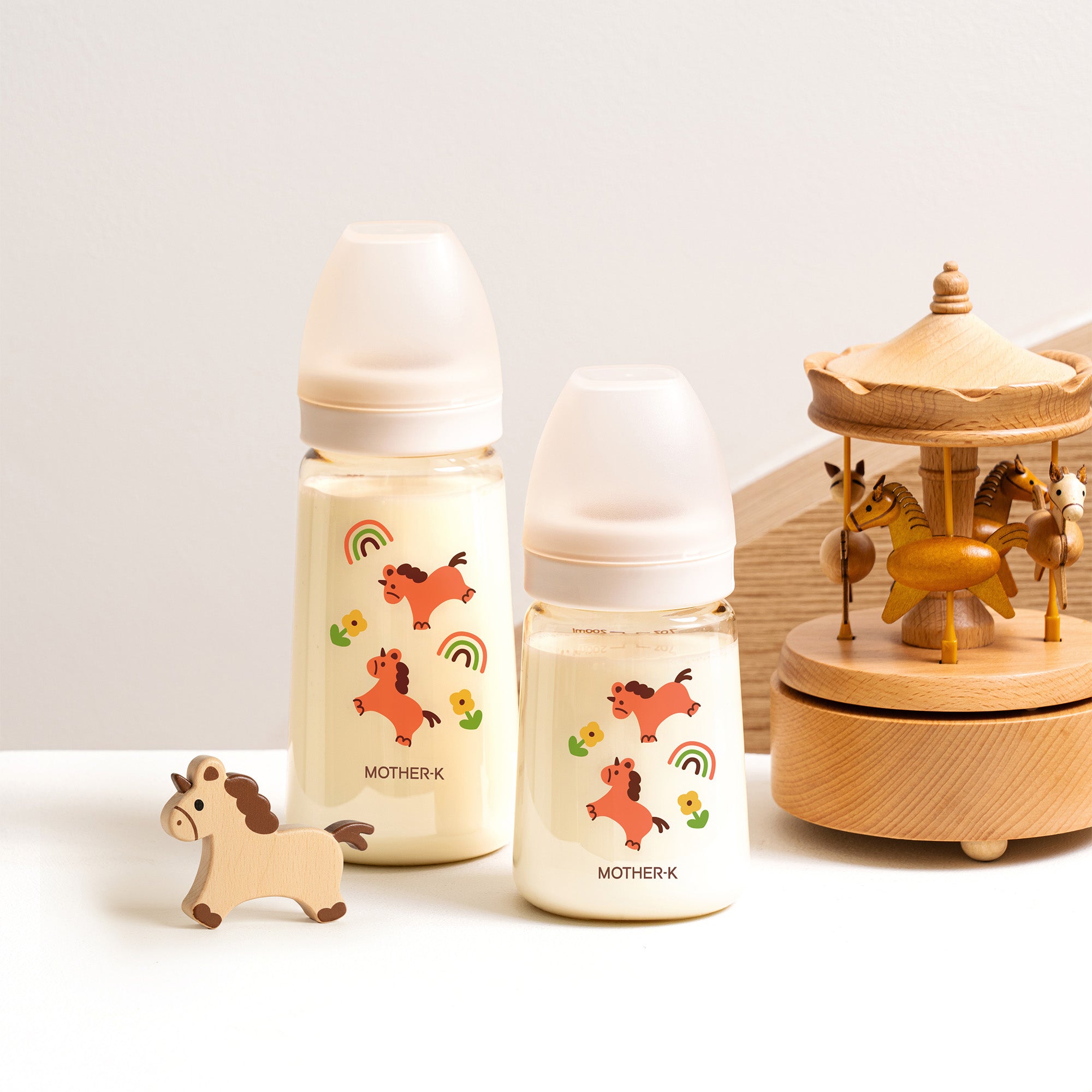 MOTHER-K PPSU Feeding Bottle_Unicorn 280ml (With nipple step 3_M)