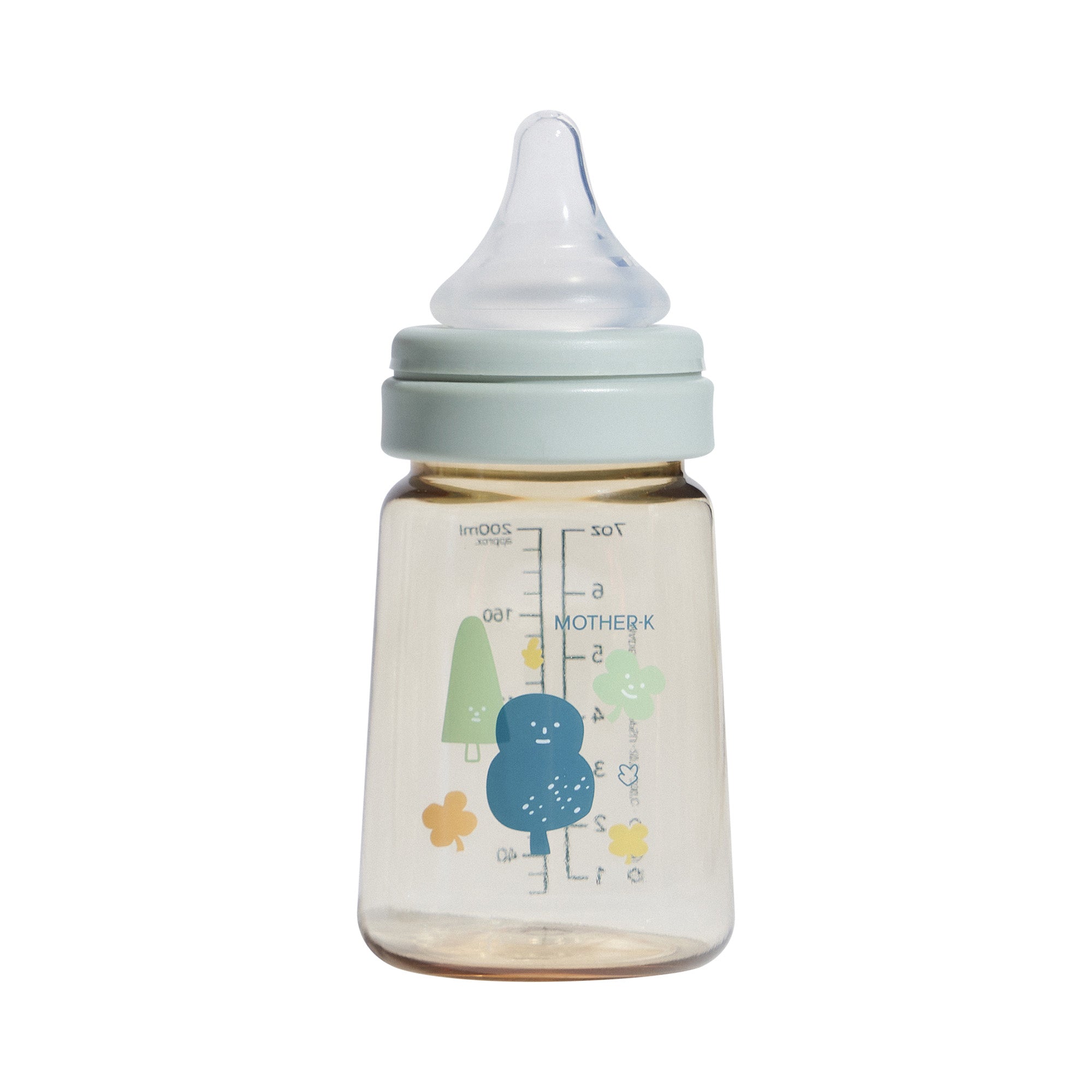 MOTHER-K PPSU Feeding Bottle_Forest 180ml (With nipple step 2_S)