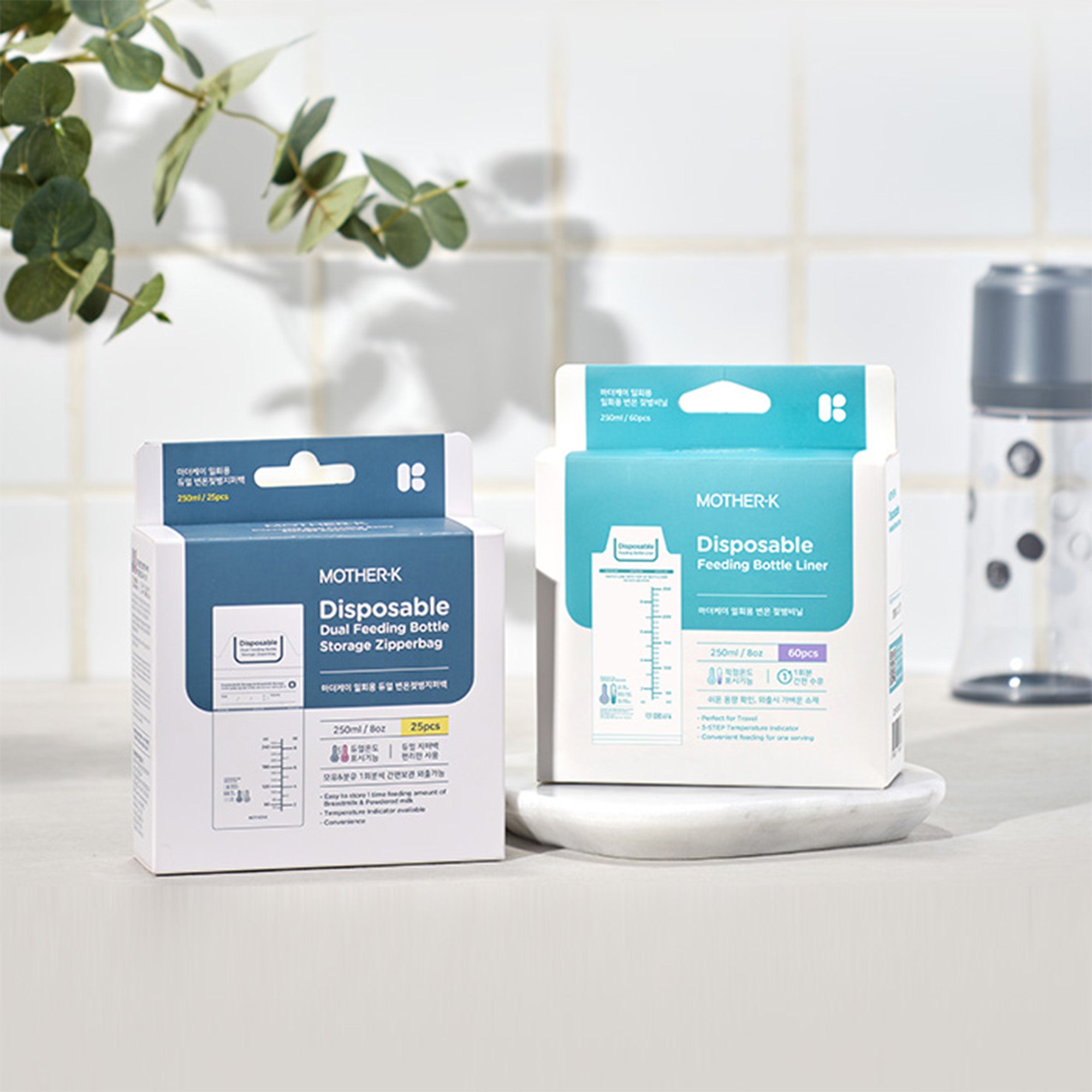 MOTHER-K Disposable Dual Feeding Bottle Storage Zipperbag (25pcs)