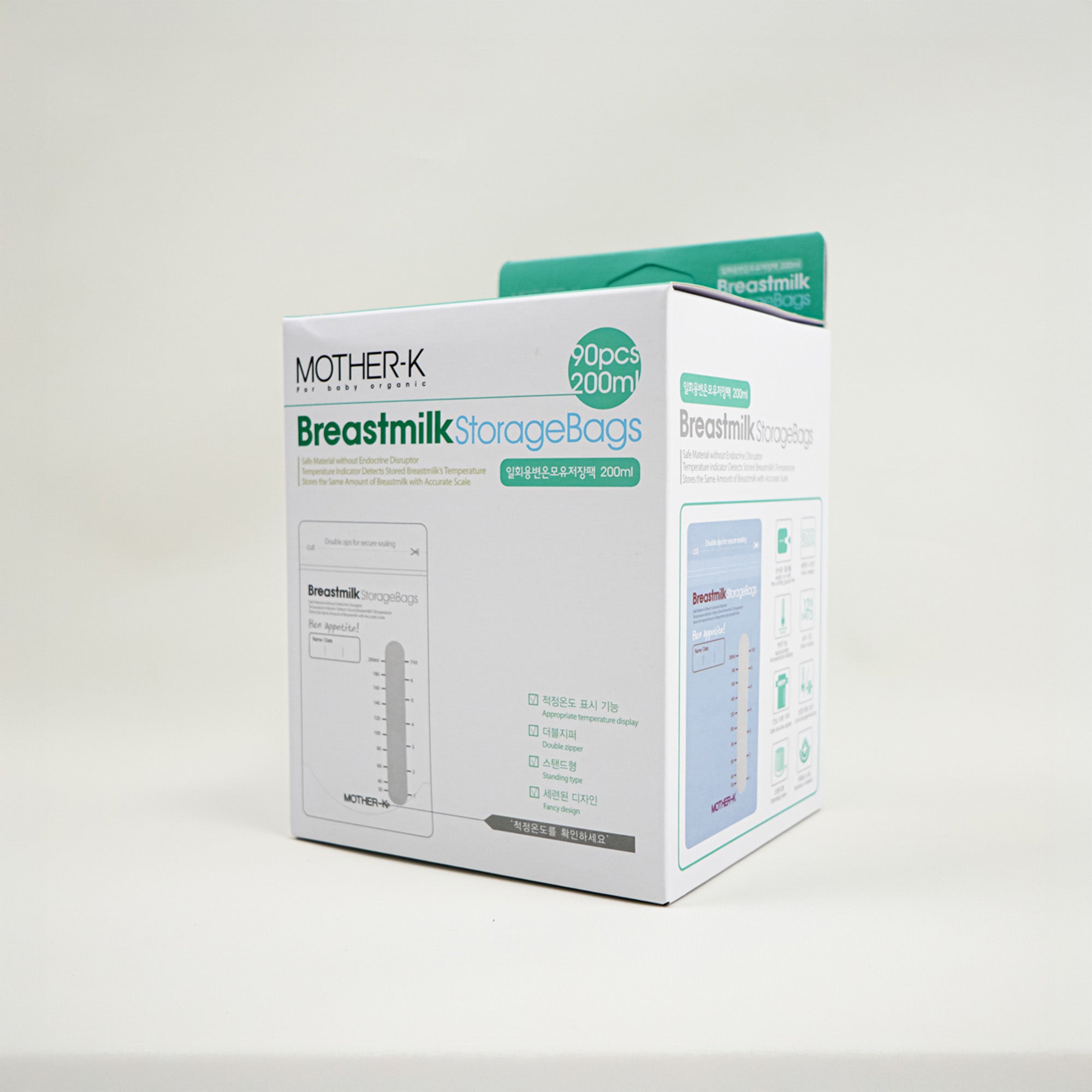 MOTHER-K Disposable Breastmilk Storagebags (200ml 90pcs)