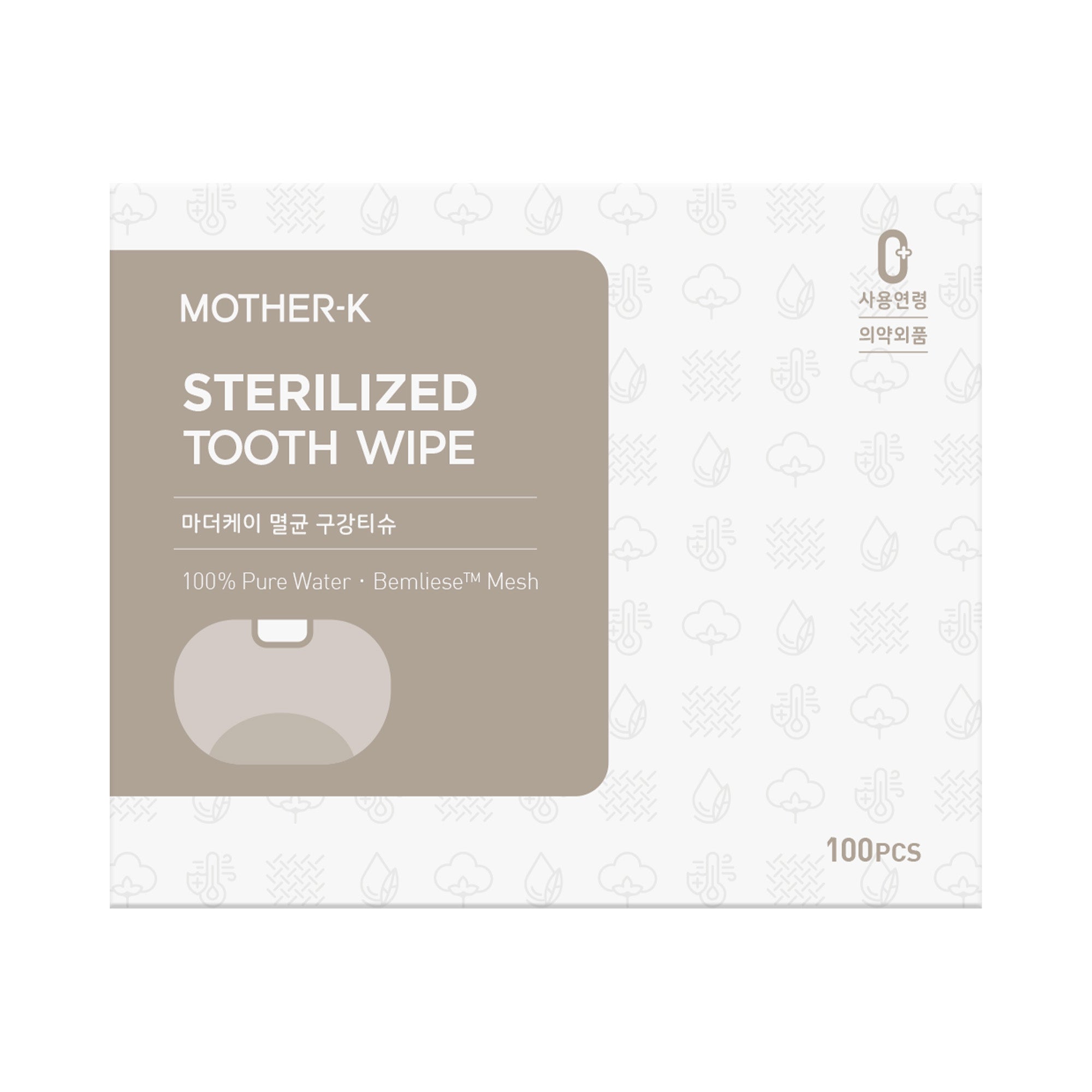 MOTHER-K Sterilized Tooth Wipe_100 pcs