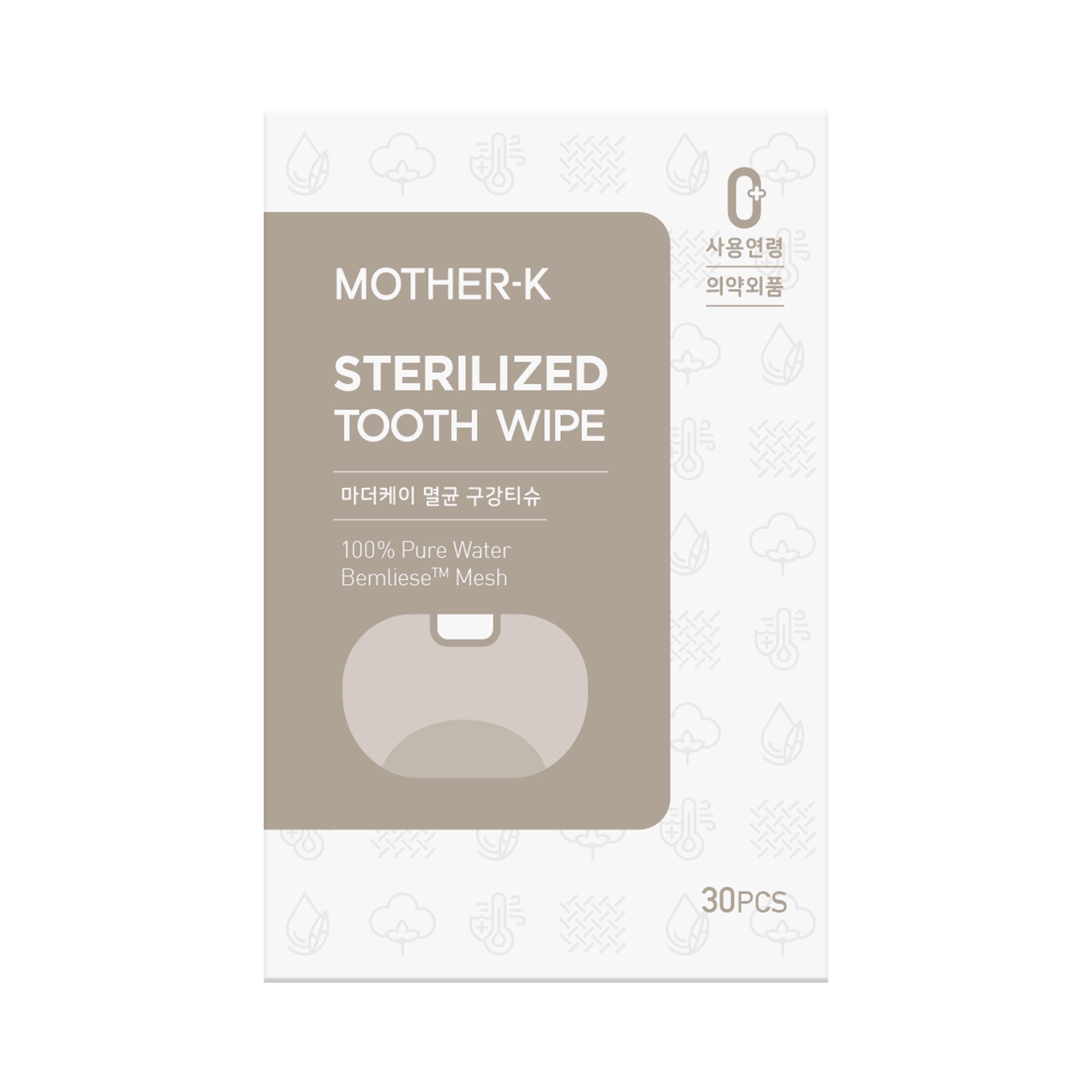 MOTHER-K Sterilized Tooth Wipe_100 pcs