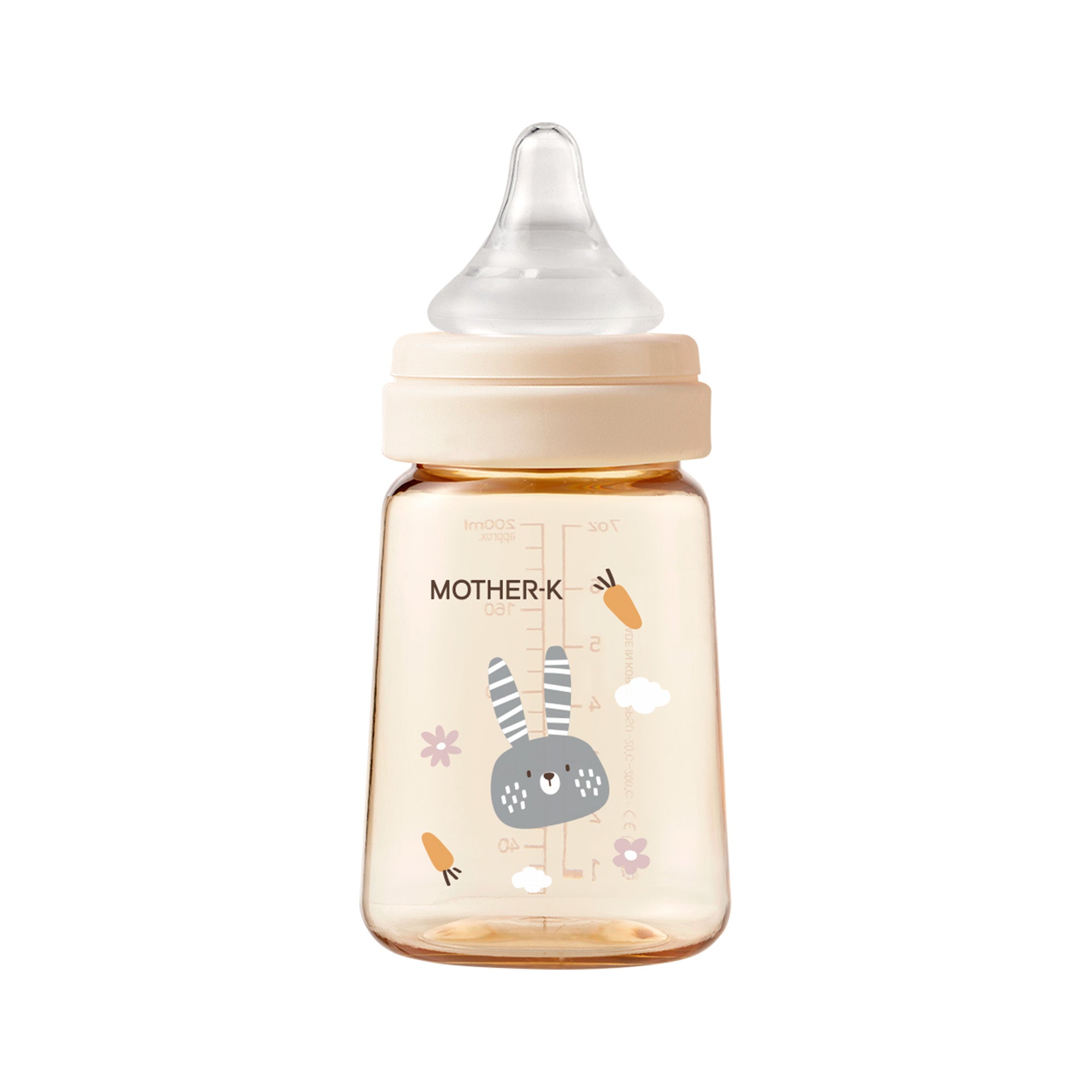 MOTHER-K PPSU Feeding Bottle_Bunny Blossom 180ml (With nipple step 2_S)