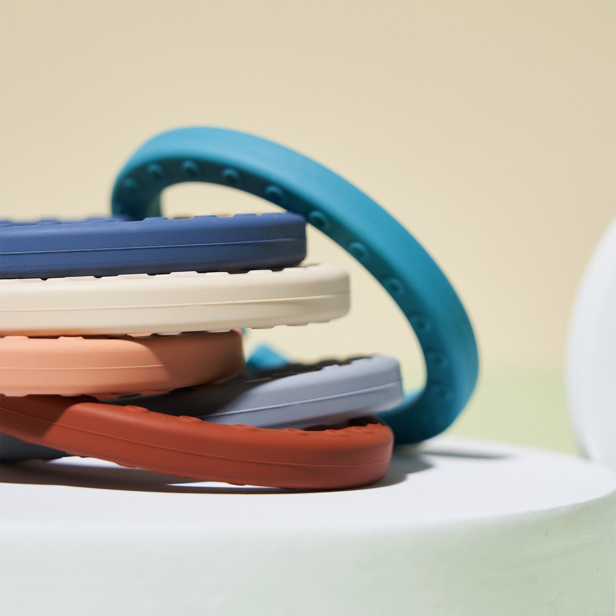MOTHER-K Silicone Teether Rings 6P_Modern