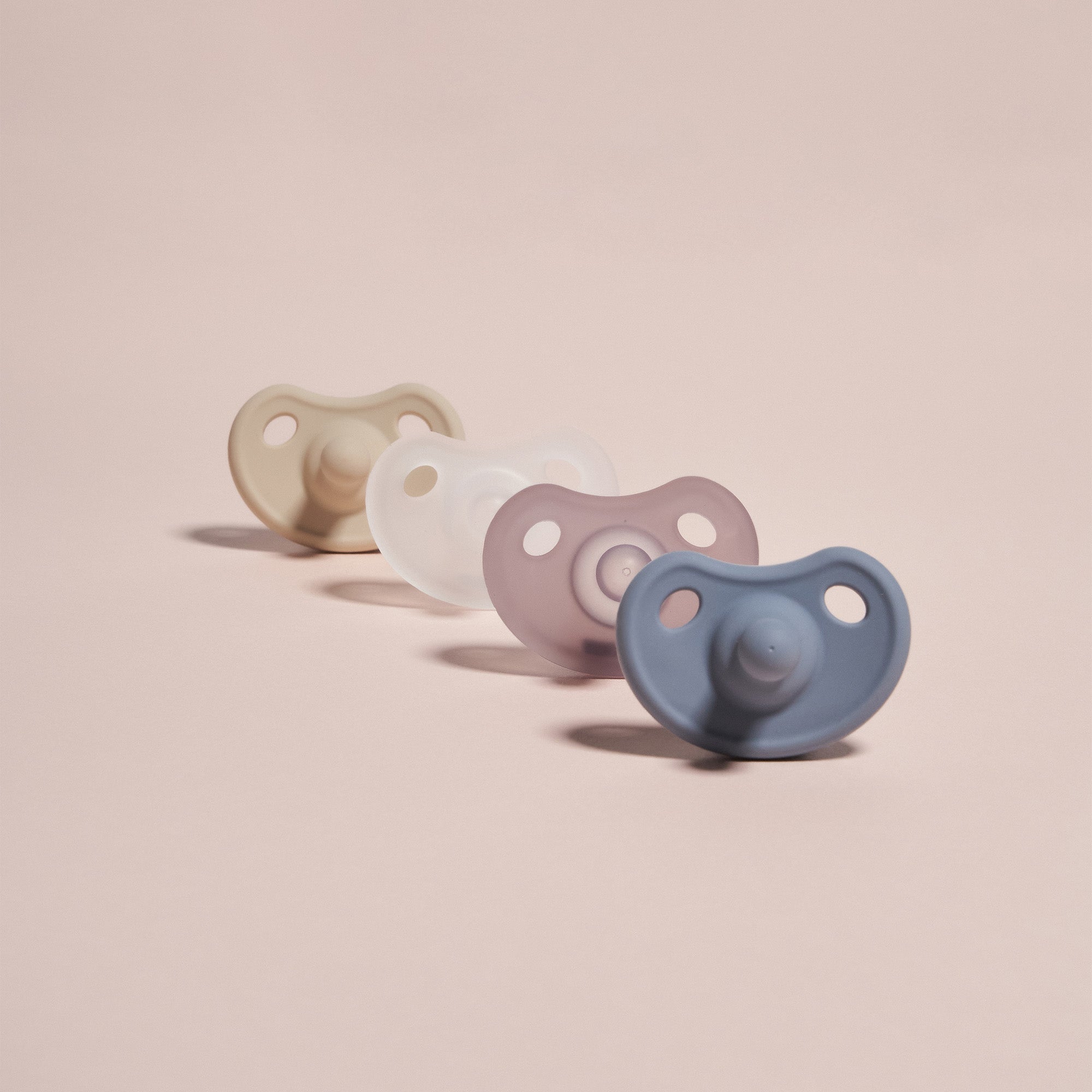 MOTHER-K All Silicone Pacifier with Case (Blue)