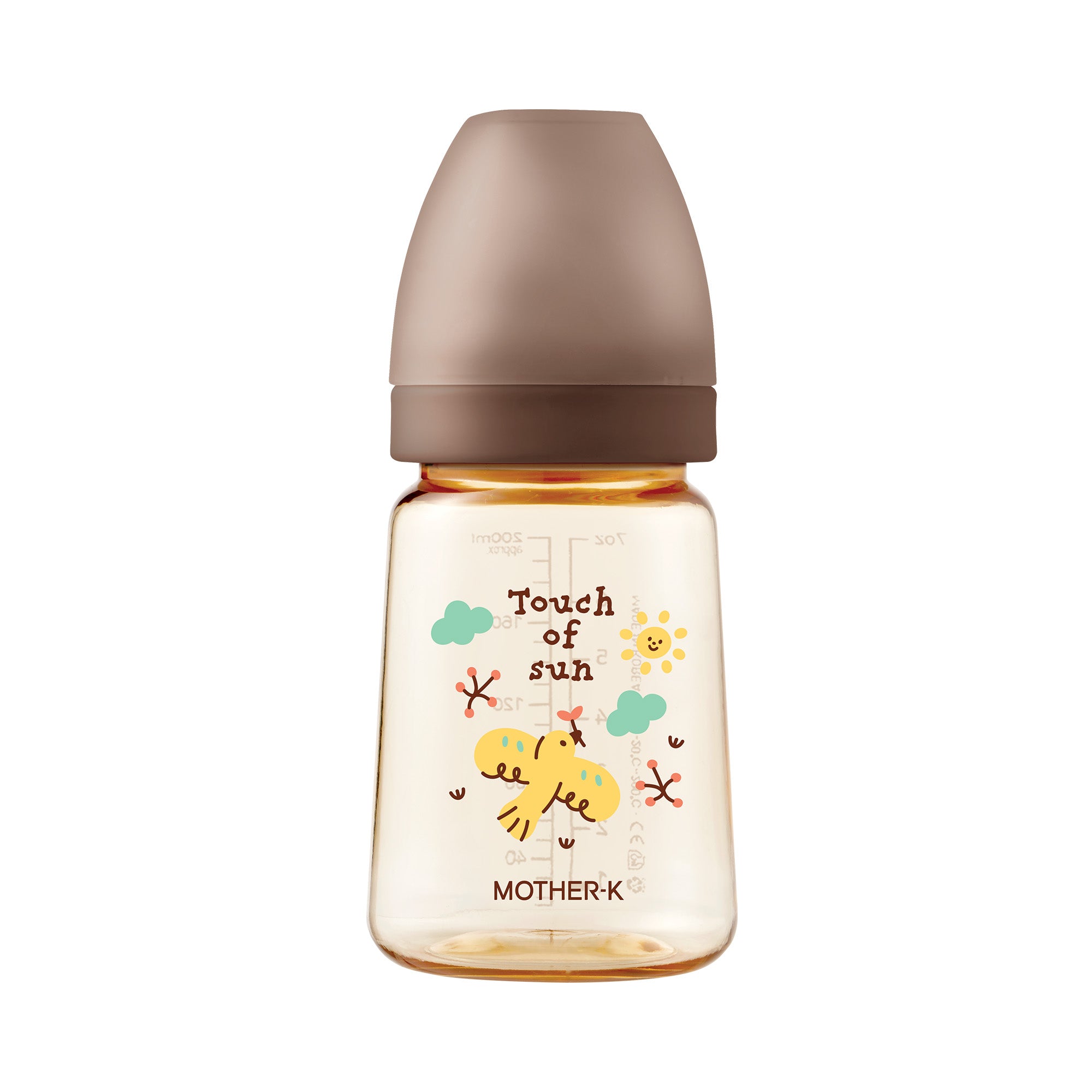 MOTHER-K PPSU Feeding Bottle_Birdie 180ml (With nipple step 2_S)