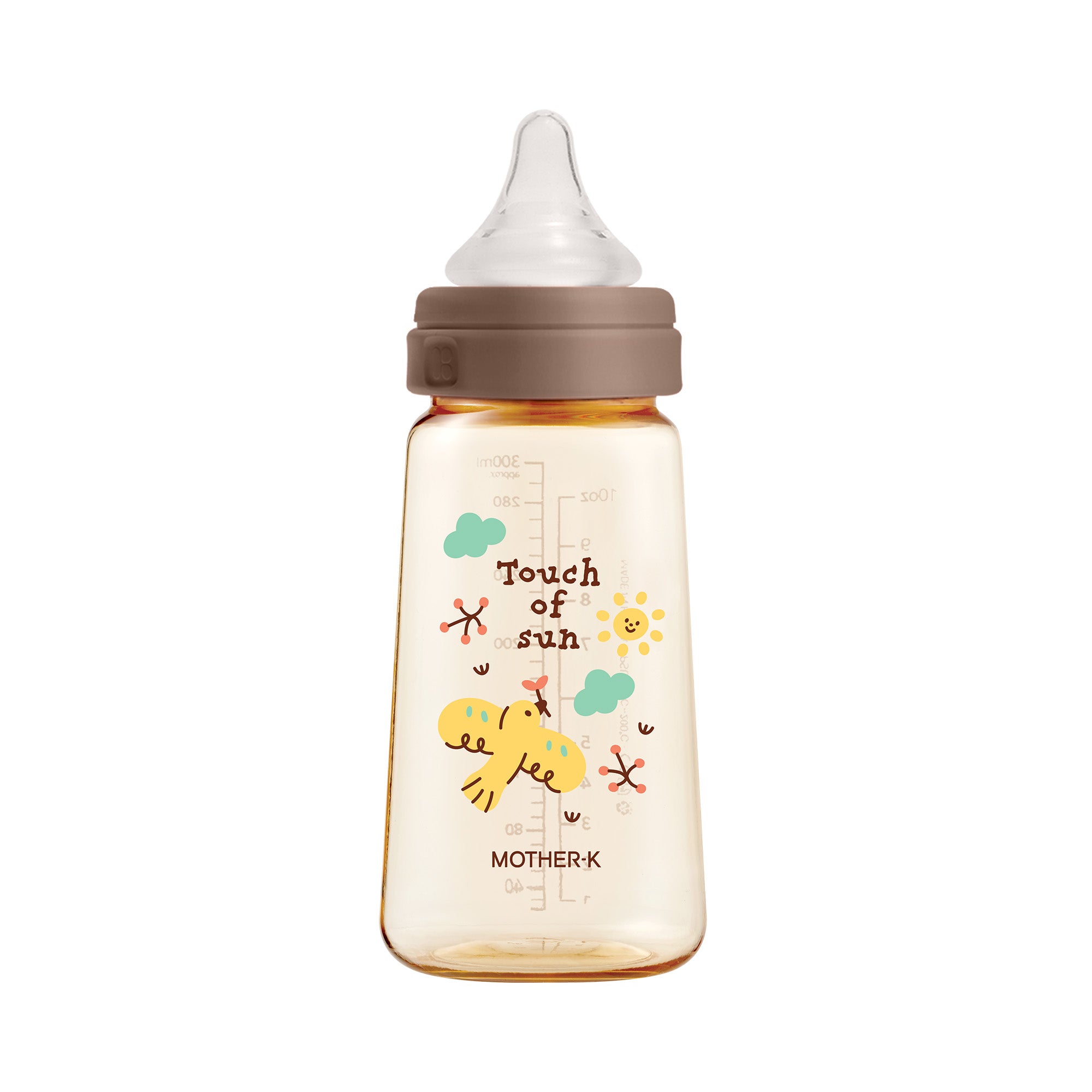 MOTHER-K PPSU Feeding Bottle_Birdie 180ml (With nipple step 2_S)