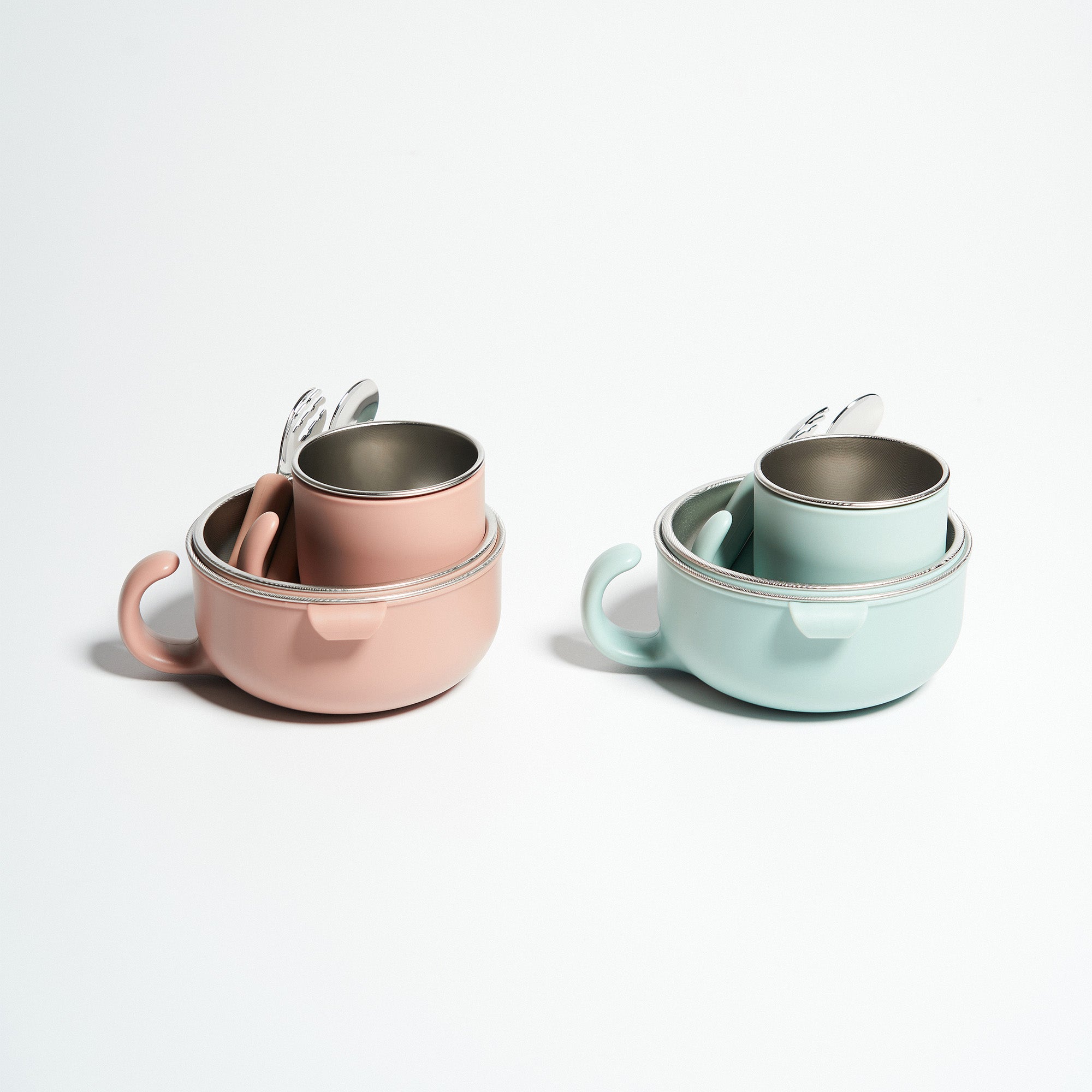 MOTHER-K HUG Stainless Steel Feeding Set (Mint)