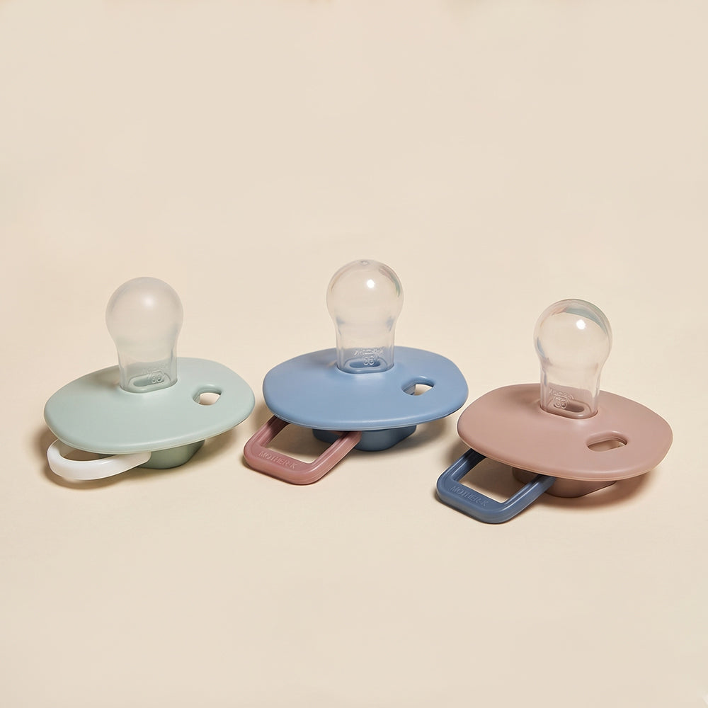 3-Pack Baby Pacifier Essentials (Blue, Mint & Beige)