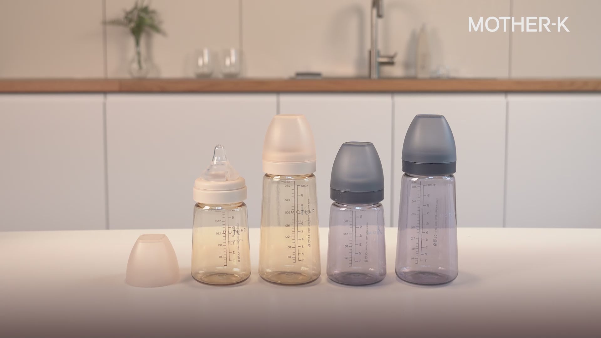 MOTHER-K PPSU Feeding Bottle_Bunny Blossom 180ml (With nipple step 2_S)
