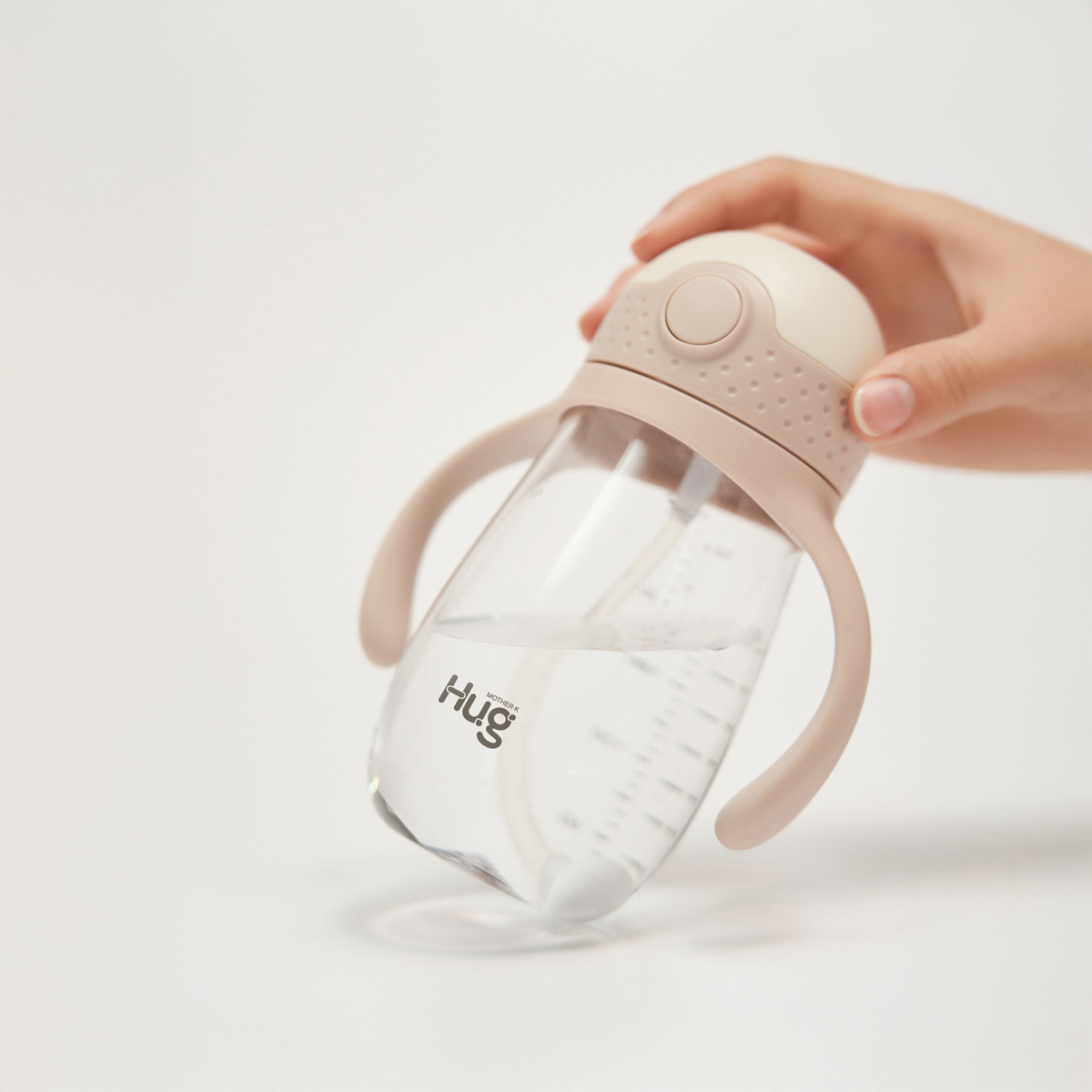 Hug Weighted Straw Cup Twin Pack (Pink Beige & Mint)